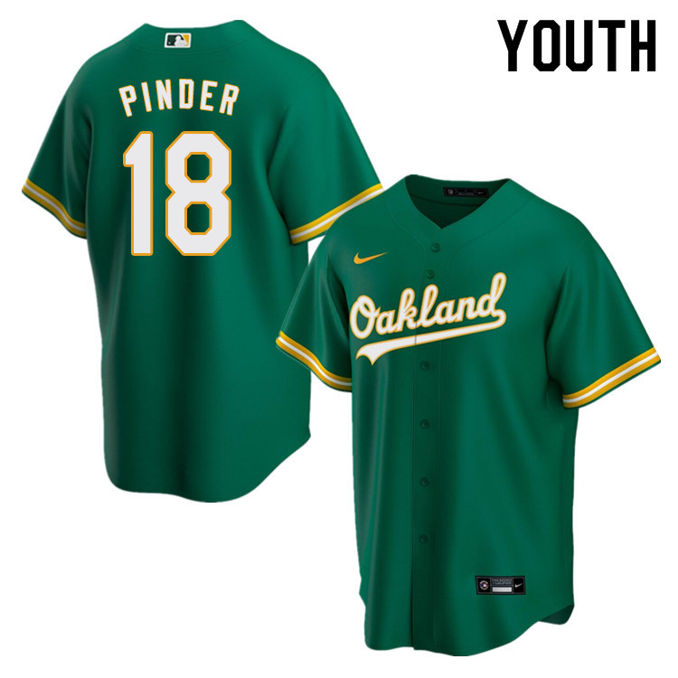 Nike Youth #18 Chad Pinder Oakland Athletics Baseball Jerseys Sale-Green